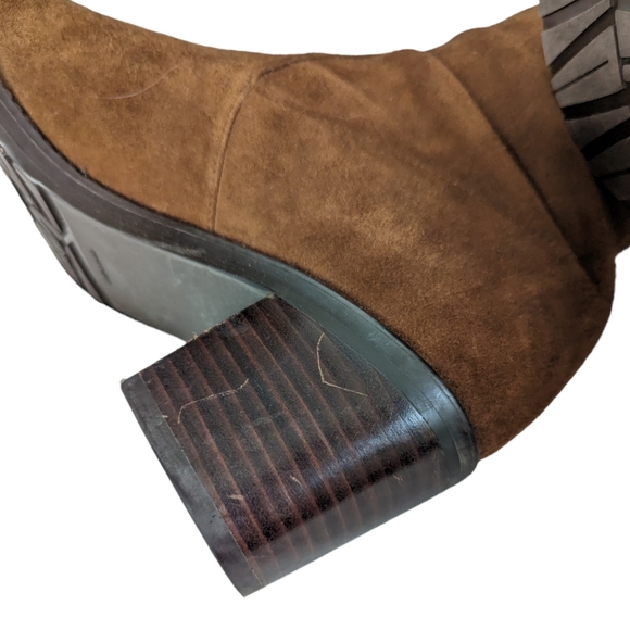 Stuart Weitzman Brown Suede Over The Knee Tall Boot Size 7 - Picture 5 of 9